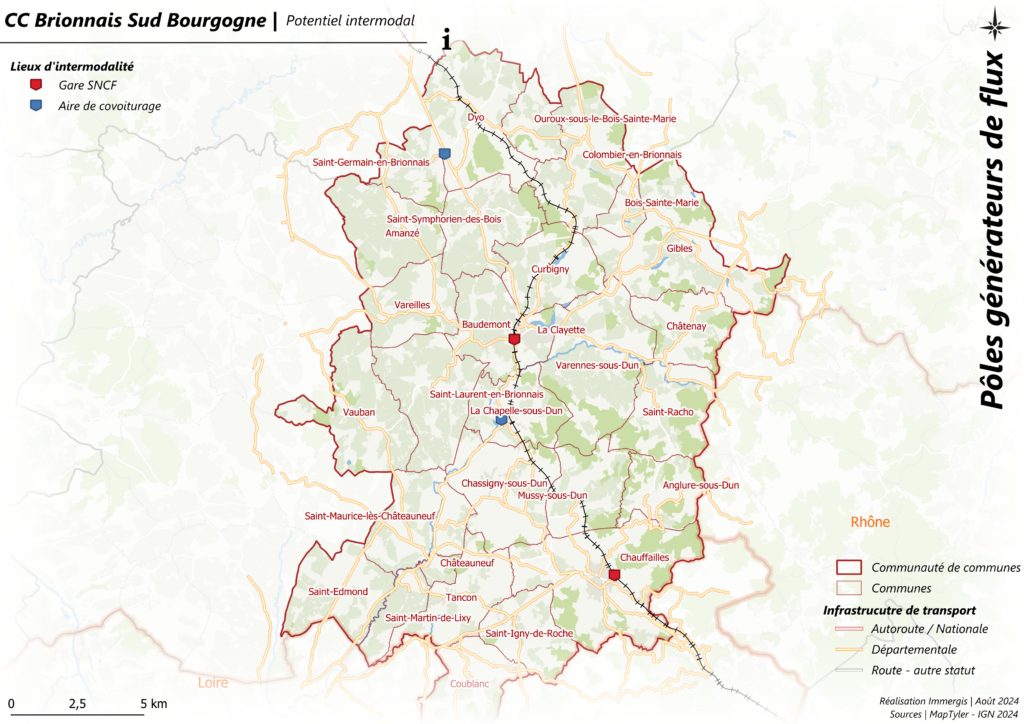 Le vélo au coeur du territoire - cartographie intermodalité