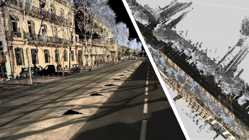 Image de rues puis LiDAR