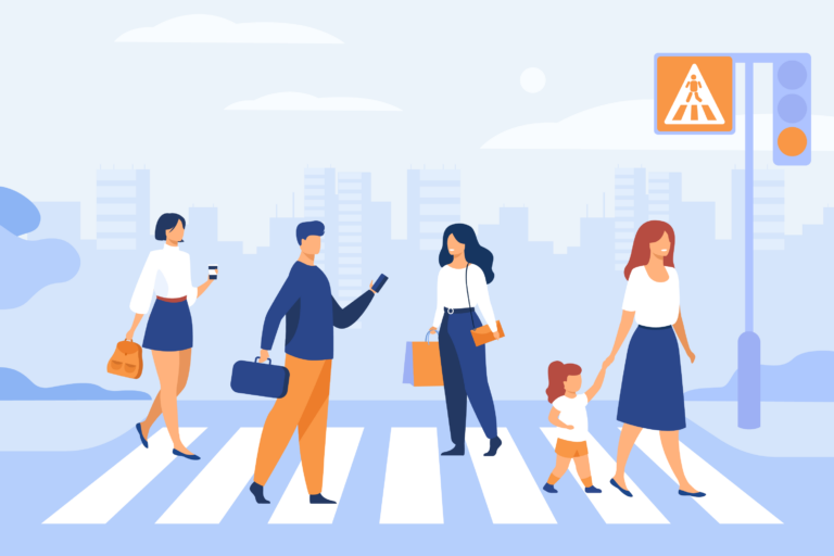 passage piéton illustration